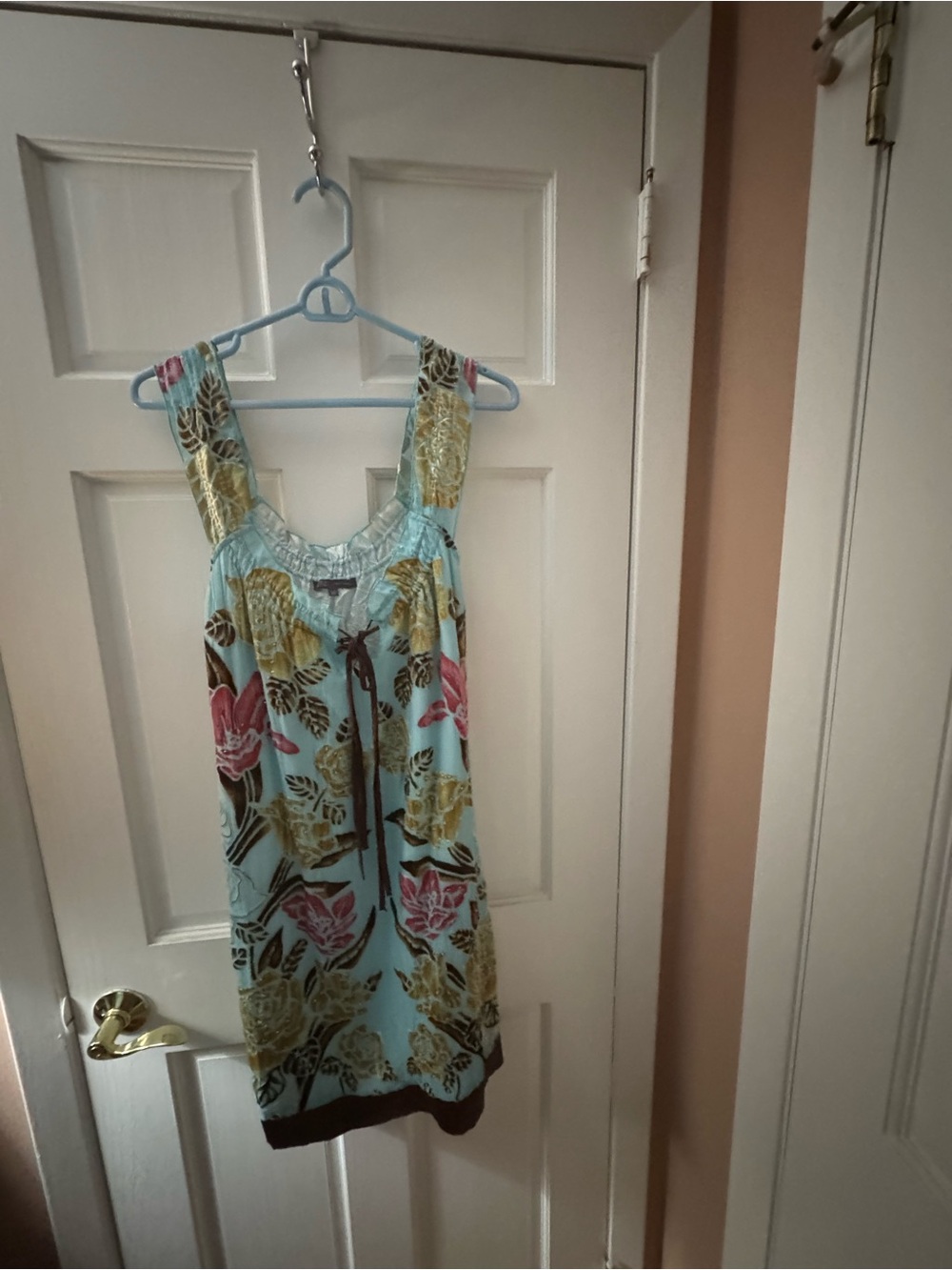 Hale bob Light Blue Floral Sleeveless Summer Top